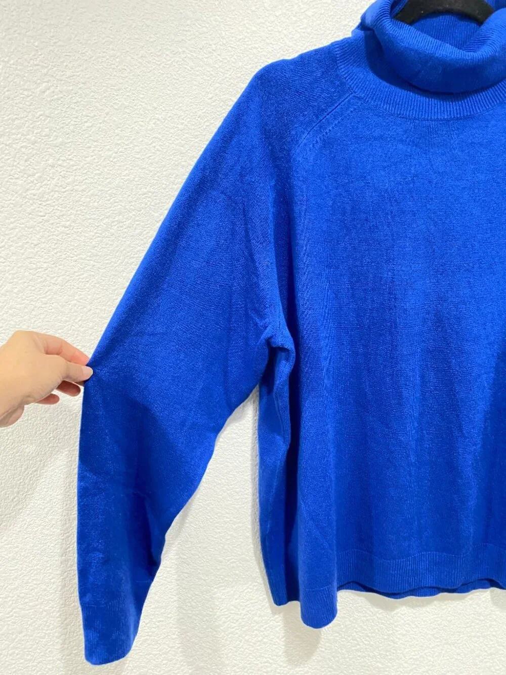 Karen Scott Lux Turtleneck Luxsoft Deep Pacific Royal Blue 1X